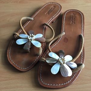 mystique Shoes - Mystique Sandal Mother of Pearl Flowers mystique Shoes - Mystique Sandal Mother of Pearl Flowers